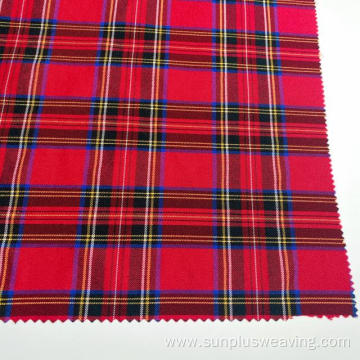 Classic Red Scotch dyeing warp fabric women's dresses